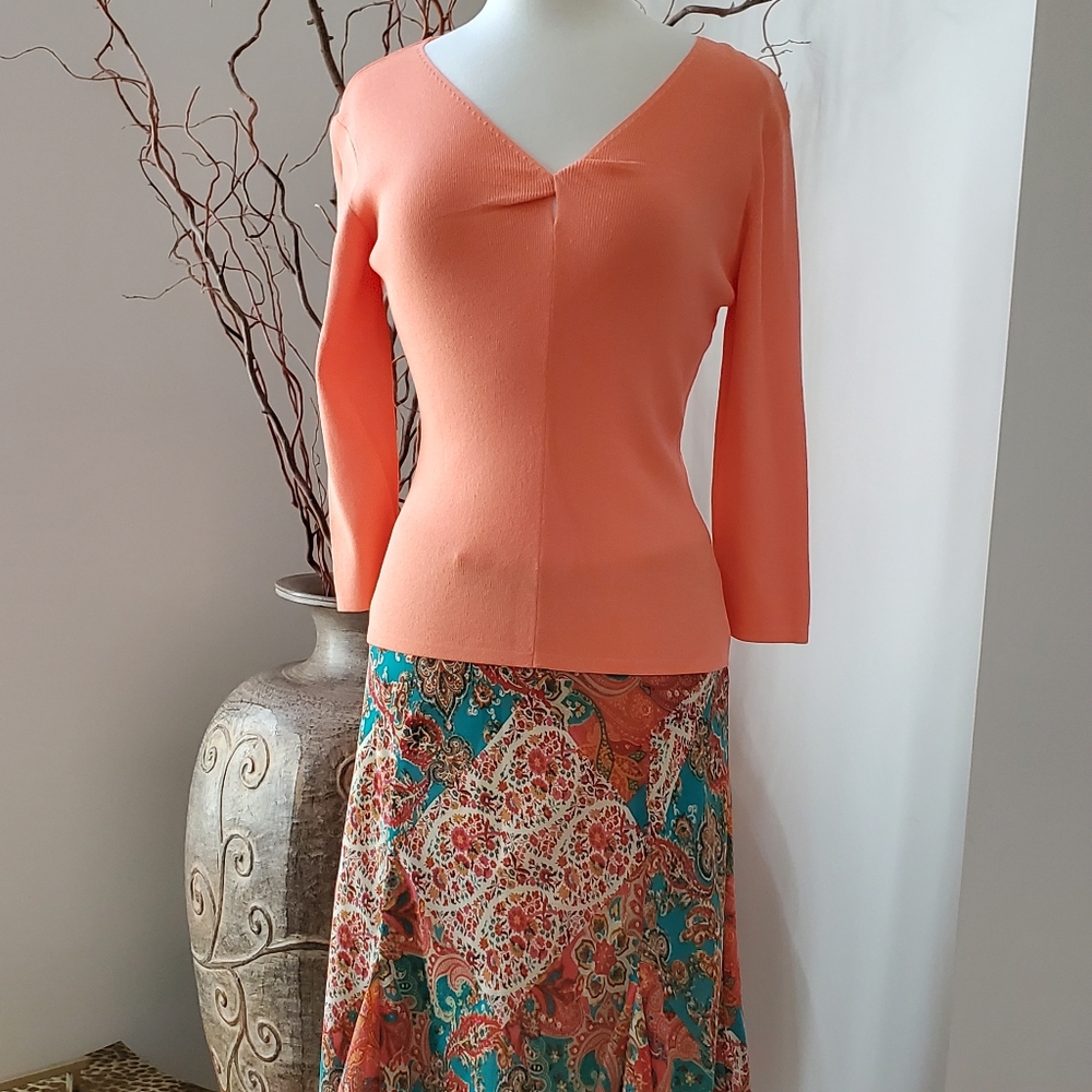 Chaps Skirt and  NWT Joseph A Sweater